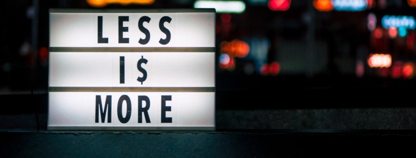 Focus on less to get more